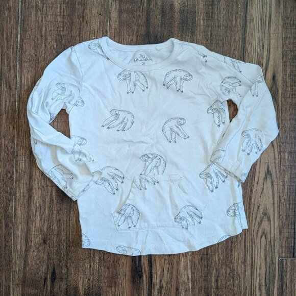 Oliver & Rain Sloth Tee 3T White - Picture 1 of 3